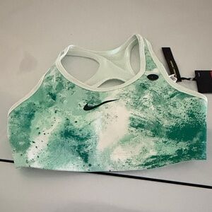 Nike girls  Teal and White Sports Bra
